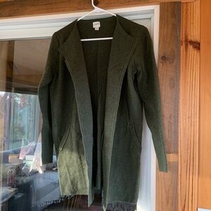 J.Crew forest green cardigan.